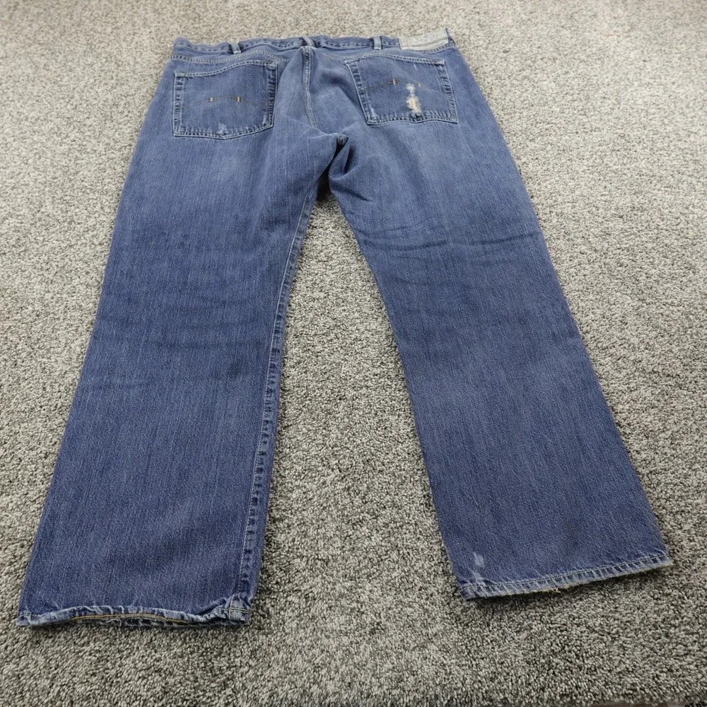 VTG Polo Ralph Lauren Jeans Mens 42X30 Blue Denim Pants Vintage 67 Baggy Y2K 00s